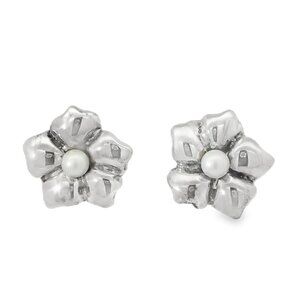 Tiffany & Co. Women's 925 Sterling Silver Daisy Pearl Earrings 925 Sterling Stud
